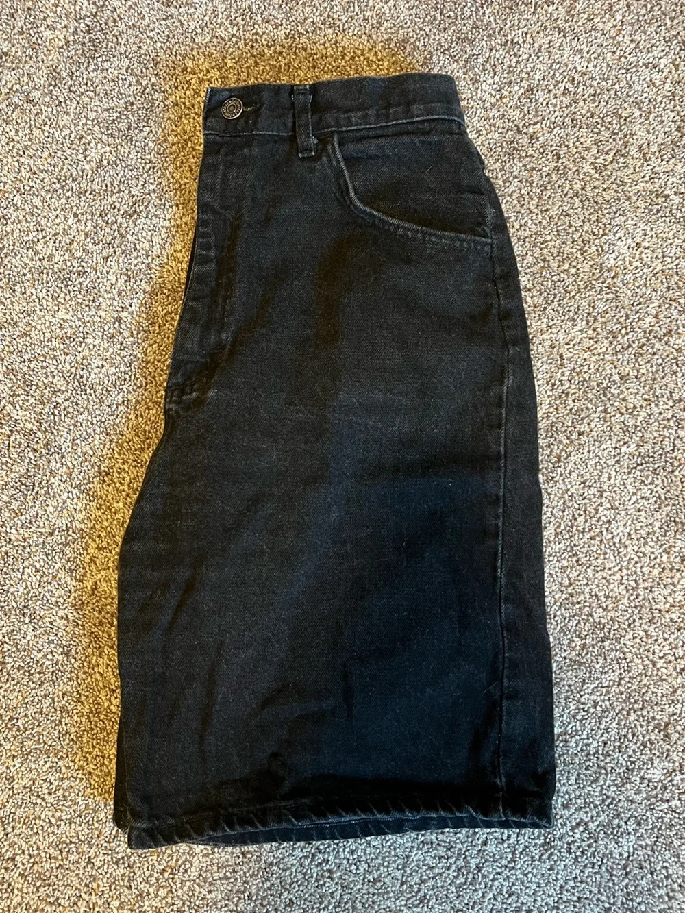 Lee Black High-Waist Denim Shorts